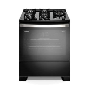 Imagem de Fogão 5 bocas Electrolux Preto Experience Mesa de Vidro, Grill e PerfectCook360 (FE5CB)