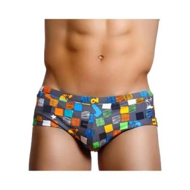 Imagem de Sunga Masculina Preta E Vermelha Com Corte Brasileiro Para Surf E Prai