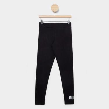 Imagem de Calça Legging Infantil Puma Essentials Menina, Preto, 14A