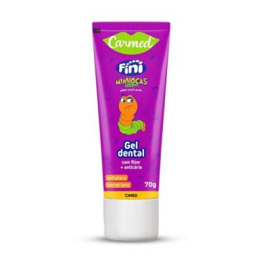 Imagem de Gel Dental Carmed Fini Minhocas 70g - CIMED, Verde