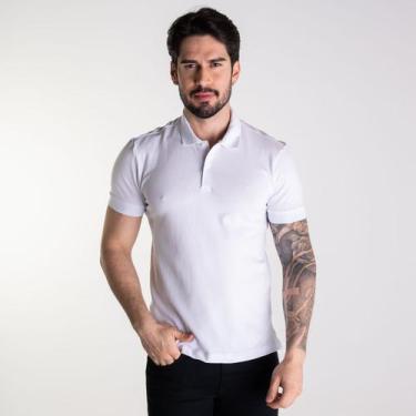 Imagem de Camisa Polo Forum Algodão Essentials Branca, GG