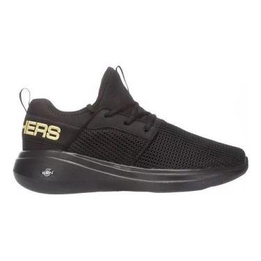 Imagem de Tenis Feminino Skechers Go Run Fast Adulto Corrida Original, Preto, 34