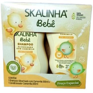 Imagem de kit shampoo e Condicionador Skalinha bebê 200ml, 100% vegano