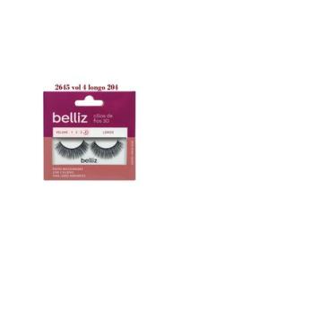 Imagem de Cílios Postiços Belliz 3D Volume 3 Curto 201, 204vol4long