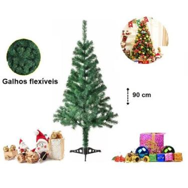 Imagem de Arvore de Natal 90cm 70 Galhos Pinheiro Verde - Rocie