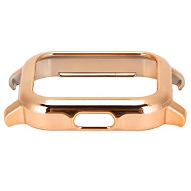 Imagem de Cobertura para PC, resistente a quedas, estrutura de proteção de plástico e cobertura completa para relógio inteligente Haylou Solar LS02(Rosa ouro)