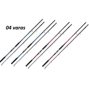 Imagem de Kit 04 Varas Pesca Molinete Solara 1802M 1,80m 10-20 Lbs Marine Sports