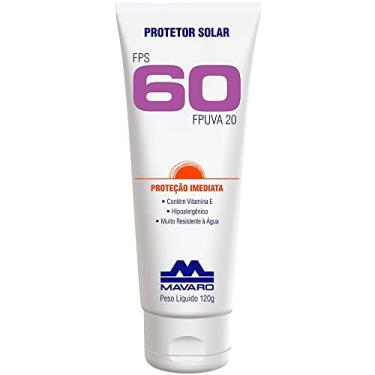 Imagem de Protetor solar fator 60 Mavaro 120g - alta proteção