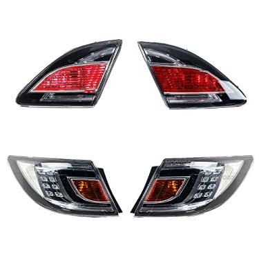 Imagem de JESYMBX Para Mazda 6 GH 2009-2012 GV8E-51-3F0 GV7K-51-3J0 Lâmpada traseira de automóvel LED pára-choques traseiro Lâmpada de parada Montagem de lâmpada de seta interna e externa esquerda e direita 1 conjunto