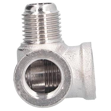 Imagem de Encaixe de tubo pneumático de 3 vias, conector de T oblíquo tamanho preciso latão fácil de instalar boa firmeza com rosca de 12 mm/12 mm/13 mm para compressor de ar do inversor