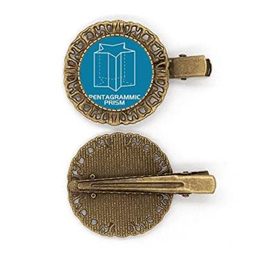 Imagem de Grampo de cabelo geométrico matemático pantagrammic prisma grampo de cabelo