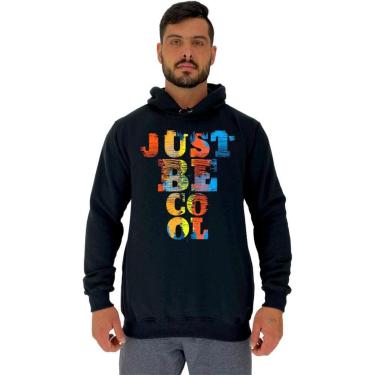 Imagem de Blusa Moletom MXD Conceito Tradicional Com Touca Just Be Cool Masculina-Masculino