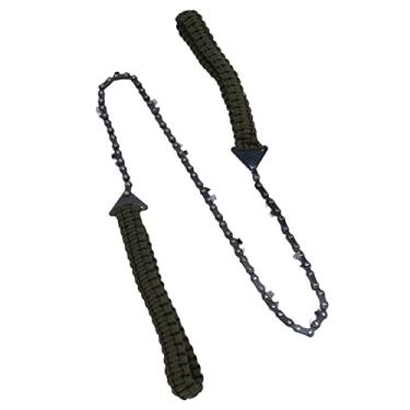 Imagem de Motosserra manual, aço manganês, 61 cm, com alça confortável para jardim e acampamento