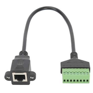 Imagem de Conector de Bloco de Terminais de Parafuso RJ45 Plugue Fêmea para Cabo de 8 Pinos Fácil de Usar Office for Home Cabo UTP Cat7 Cabo UTP Cat5