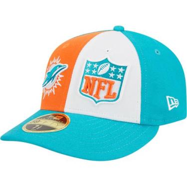 Imagem de Bone New Era 59Fifty Fitted Low Profile Miami Dolphins Sideline 2023