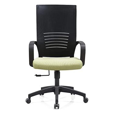 Imagem de cadeira de escritório Malha ergonômica Cadeira de escritório Cadeira de mesa Cadeira de computador Elevador Cadeira estofada Assento Encosto Cadeira de jogo Cadeira (cor: verde, tamanho: 56 * 55 * 95