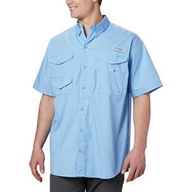 Imagem de (XX-Large, Blue) - Columbia Men's Bonehead Short-Sleeve Work Shirt