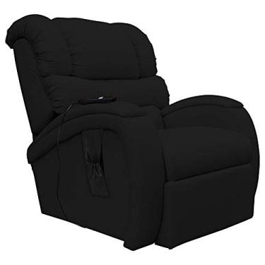 Imagem de Poltrona do Papai Reclinável Elétrica com Controle Biorne F05 Corano Preto - Lyam Decor