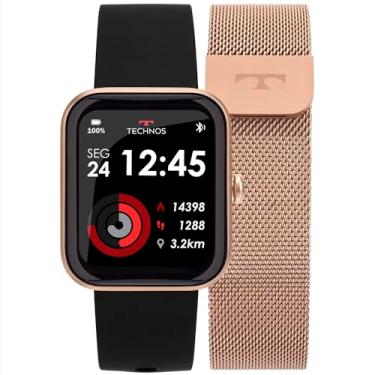 Imagem de Smartwatch Technos Unissex Preto/Rosê Connect MAX TMAXAC/5J