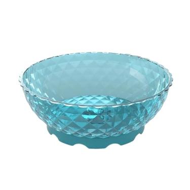 Imagem de Generic Cesta de drenagem cesta de armazenamento panelas cesta de lavagem de vegetais frutas lavadora secador salada tigela para suprimentos chef doméstico, Azul