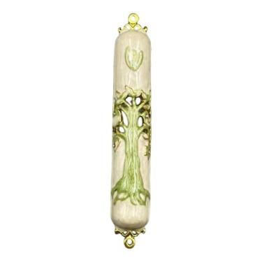 Imagem de Generic Porta mezuzah artesanato messiânico mezuzah fora presente de inauguração decoração de casa, decorativo fácil instalação metal moderno, estilo F