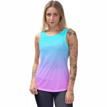 Imagem de Regata Feminina Fitness Esportiva Blusa Cavada Academia Leve e confort