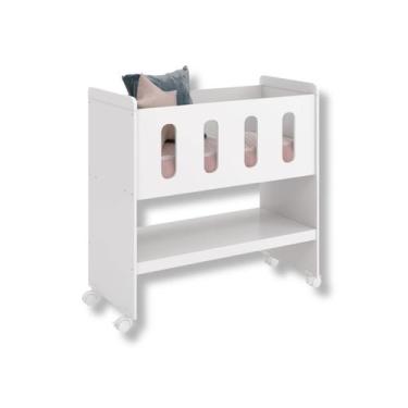 Imagem de Mini Berço Multifuncional 3 em 1 Branco Fosco - Reller Móveis Infantis