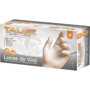 Imagem de Luva vinil talge p c/ po c/100 (10x100) ca27802 (b)
