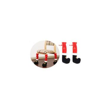 Imagem de 2 Pares De Meias De Natal Para Pés De Cadeiras - Topmixshop