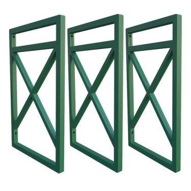 Imagem de Suporte De Prateleira Estilo Industrial Kit Três Peças 20x37 - Ômega S