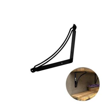 Imagem de Suporte Mão Francesa Inversa Preta 20 X 20 Cm - Quadritech, Inversa, A