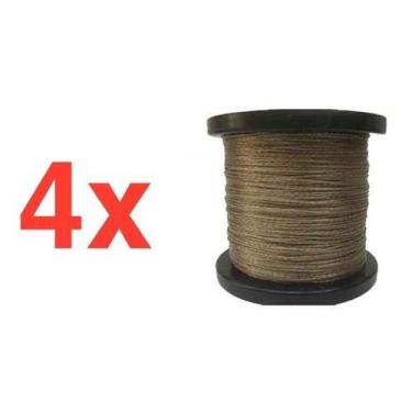 Imagem de Kit 4 Bobinas 500mts Cabo De Aço Com Pvc 1,75mm Para Varal - ART-VARAL