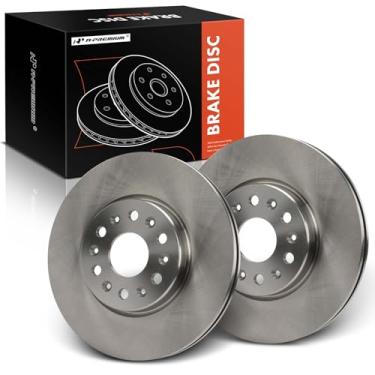 Imagem de A-Premium Rotores de freio a disco ventilados frontais de 12,64 polegadas (321 mm) compatíveis com modelos selecionados Chevrolet, GMC e Buick - Traverse 2018/2021-2023, Blazer 2019-2023, Acadia