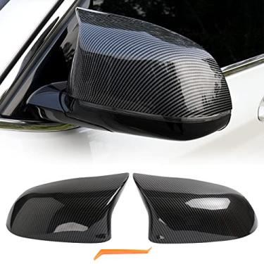 Imagem de BILLDIO Tampas do espelho lateral, retrovisor de fibra de carbono compatível com 2014-2018 X3 F25 X4 F26 X5 F15 X6 F16