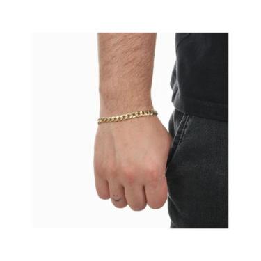 Imagem de Pulseira Grumet Masculina Ouro 18k 750 Super Grossa - Thile Jóias