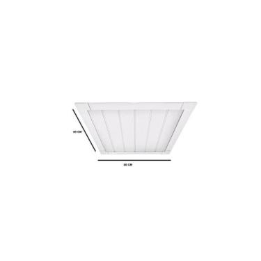 Imagem de Kit Alçapão Forro PVC 60x60 Branco Gelo e Neve - Lang, Branco Neve