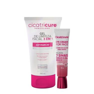 Imagem de Kit Cicatricure Porcelana 3 em 1 Eye Cream for Face Gel Creme (2 produ