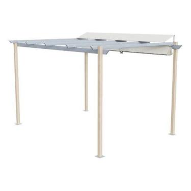 Imagem de Pergolado De Alumínio 258x400x282cm Com Cobertura Retrátil - Naterial,