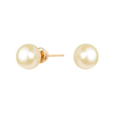Imagem de Brinco de Pérola Natural Em Ouro 18k 5mm - AGAPRIME JÓIAS
