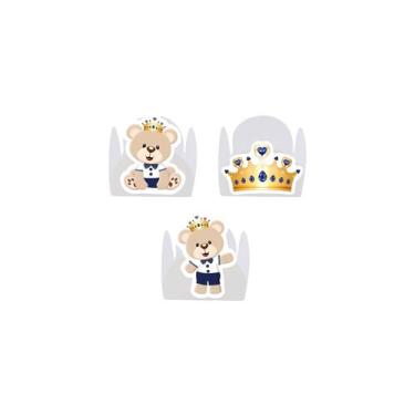 Imagem de 100 Forminha para Doce modelo petala personalizada com Aplique - Ursin