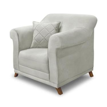 Imagem de Poltrona Decorativa Estofada Sala Quarto Escritório Leitura Fiorela - 