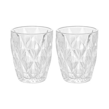 Imagem de Jogo De Copos Lyor Diamond Transparente 270ml - 2 Peças