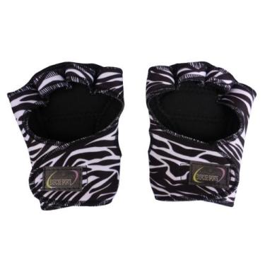 Imagem de Luva para Academia Luva sem Polegar de Neoprene Zebra - Exercise Sport