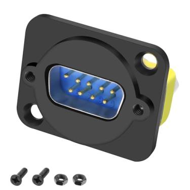 Imagem de MEIRIYFA Acoplador tipo D DB9 alterador de gênero DB9 macho para DB9 adaptador fêmea de 9 pinos serial RS232 conector tipo solda 9PIN D cabo de porta subserial para aplicações seriais (macho para