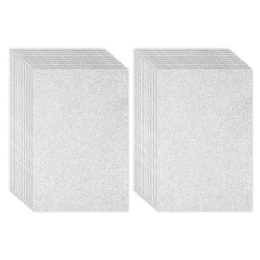 Imagem de PATIKIL 20 folhas de espuma brilhante de 2 mm, papel EVA brilhante prata 40,6 cm x 30,5 cm