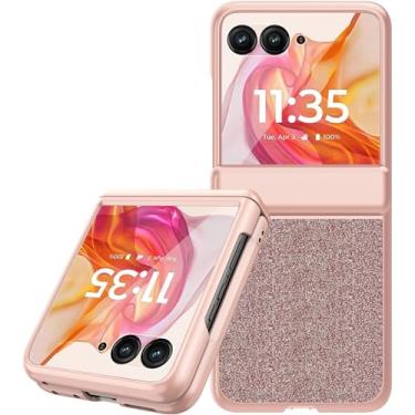 Imagem de Miimall Capa para Razr 50 Ultra 2024 com protetor de dobradiça embutido protetor de tela fino resistente para PC capa protetora antiimpressão digital à prova de choque com tudo incluído para Motorola