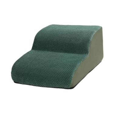 Imagem de Generic Escadas de cachorro para cães de cães pequenos rampa para cães para a cama alta COMFOTABLE NÃO SLIP SLIP Lightweight Pet STEPS 2 PASSO para PETROS, Verde