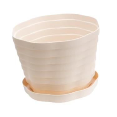 Imagem de Generic Potão de flores de mesa Vaso decorativo Presente de inauguração de planta moderna Plantas de plástico Plantas de berçário para a peça central do, Branco