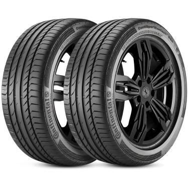 Imagem de Kit 2 Pneu Continental Aro 19 235/45R19 95V tl fr ContiSportContact 5 Run Flat
