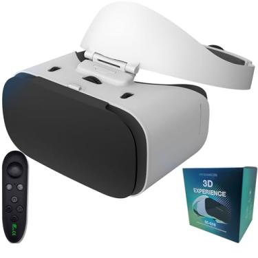 Imagem de Headset VR Telefone Com Controle, Óculos VR 3D TV, Filmes E Videogames, Fone Ouvido Realidade Virtual Para IPhone/telefone Android Compatível De 4,7 A 7,1 Polegadas(Y1)